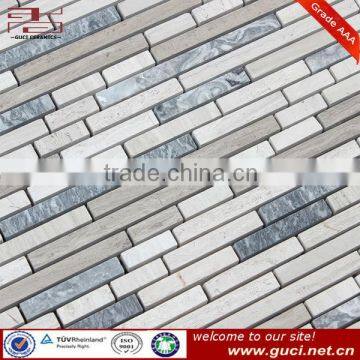 Custom stone strip mosaic