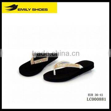 Lady 's gold chain EVA slipper