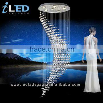 Customised size long crystal chandelier