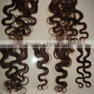 Hot Selling Wavy Style Clip In Hair Extension/Hair Extension Body Wave