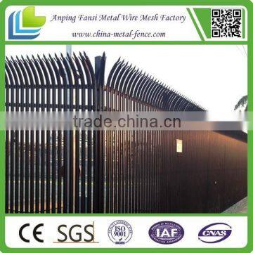 china supplier black/green/red/blue concrete palisade fencing