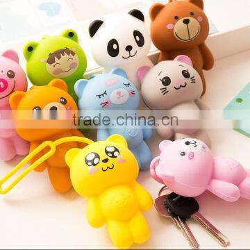 2015 animal-shaped car key silicone case, key finder