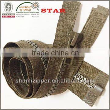 heavy duty plastic open end zipper