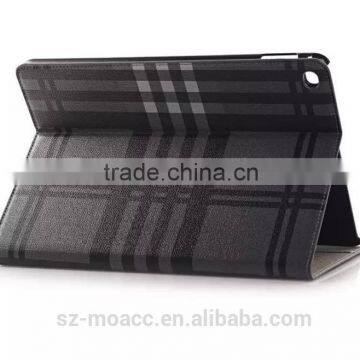 New Arrival Grid leather case for ipad air 2 case china supplier