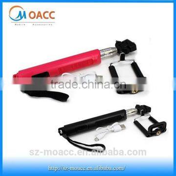 New design extendable selfie stick for mobile phone camera