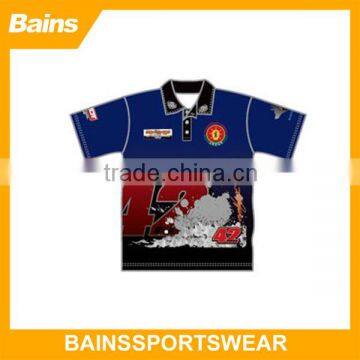 police polo shirt&polo shirt import&zipper collar polo shirt