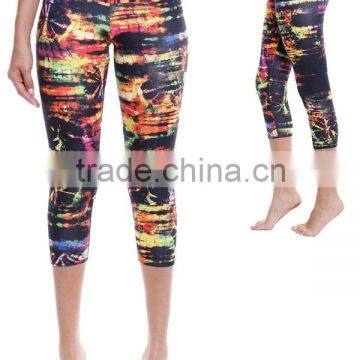 Quality sublimation womens compression leggings colored