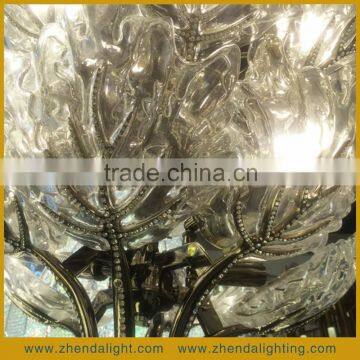 2016 Newest Decorative Art Hand Blown Glass LED Maple Leaf Chandelier Pendent Light photo-5