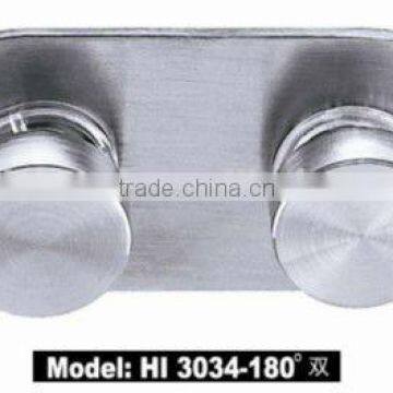 180 angle fixed stainless steel glass clamp