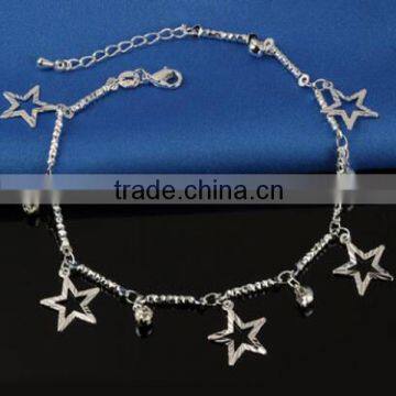 Hot Selling 925 Sterling Silver South Korea Fashion Star Anklets photo-2
