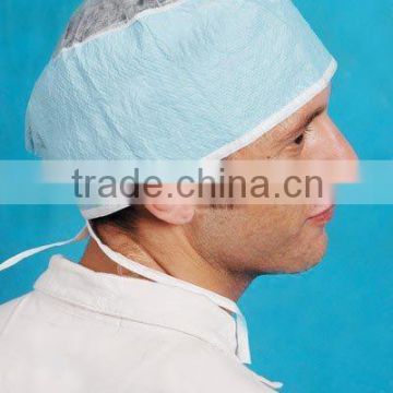 Disposable Non-woven Surgical Doctor cap with Ties