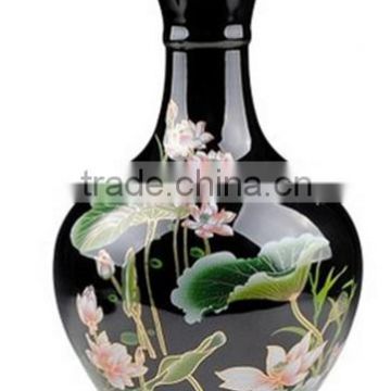 Chinese antique porcelain black glaze vase LW691