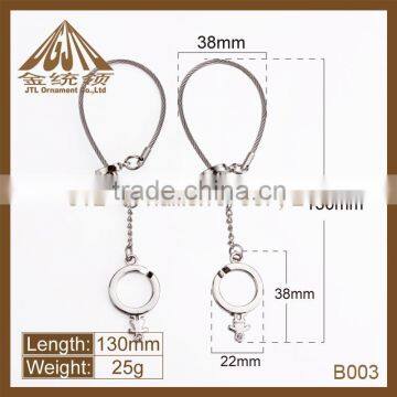 Fashion double happiness metal keychain