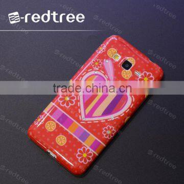 Latest product TPU Printing Mobile Phone Case with Diamond for HTC