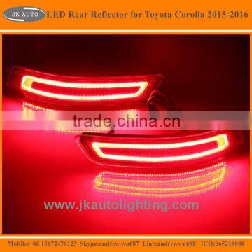 High Quality LED Rear Bumper Reflector Lights for Toyota Altis Corolla Multifunctional LED Reflector for Toyota Altis Corolla