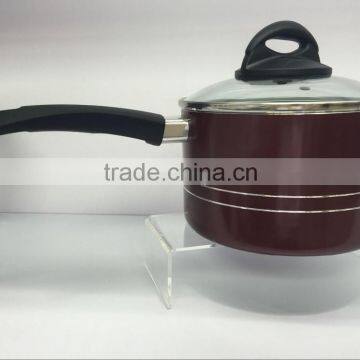 Brown Aluminum Non-stick Press Cookware Set Kitchen Used Fry Egg Pizza Pan Skillet photo-5