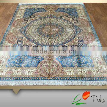 Zhenping Silk Hand Knotted Persian Rug/Silk Carpet For Home, Hotel,Villa Use