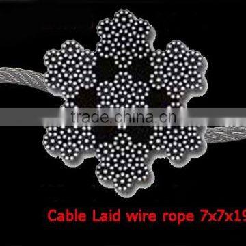 Cable laid wire rope