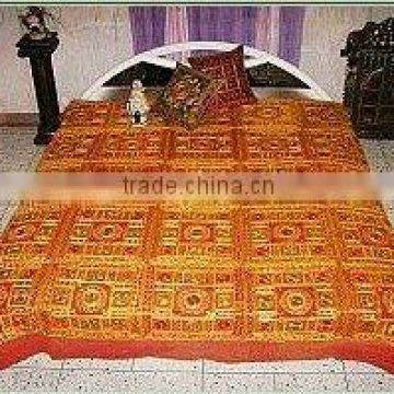 Decorative King India Bedspreads Banjara BOHEMIAN Handmade Embroidered Bed Cover,Wholesale Bedspreads india