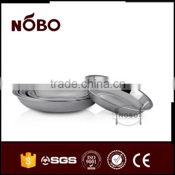 soup plate&round plate,stainless steel indian snacks serving tray