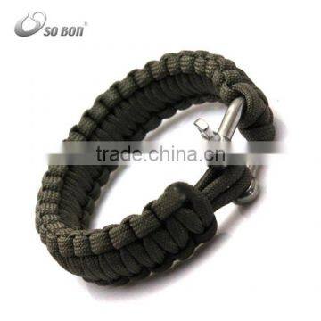 Survival Lighter Paracord Clasp 550 Paracord Survival Bracelet Fire for Sale photo-2