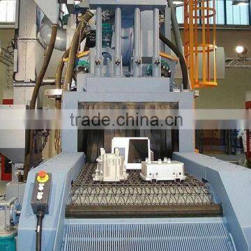 2015 chinese newest hight efficienct net-belt sandblasting machine