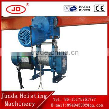 cable hoist with trolley 380V 1TON 2TON with wireless remote control electric hoist KCD type wire rope electric crane hoist