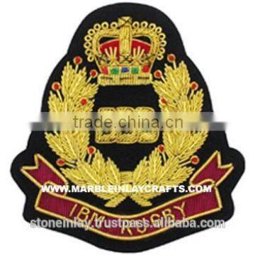 Hand Embroidery Family Crest Blazer Badges