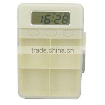 24 hours timer plastic electronic pill box