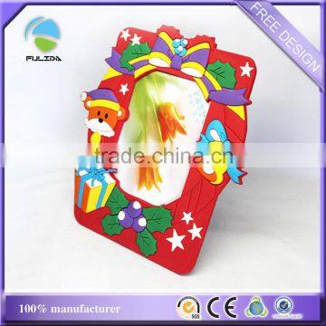 Christmas Day festival soft pvc plastic table photo frame