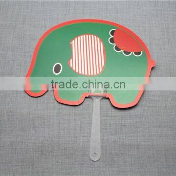 elephant design promotional plastic pp hand fan advertising fan mini hand fan