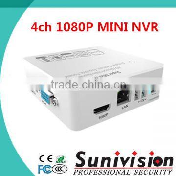 SUNIVISION Factory p2p cctv onvif 4ch standalone HDMI mini nvr