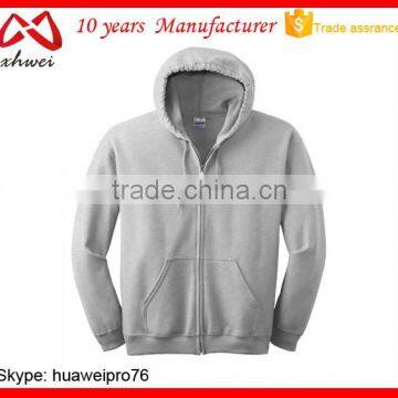 Customize Cheap Casual Sports Wear Hoodies Sweatshirts Plain OEM Zipper Hoodies Clothes Factory China