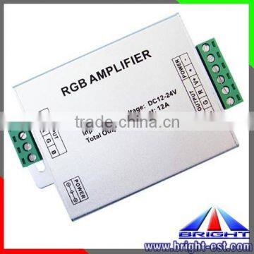 Aluminum housing LED RGB Amplifier 5V~24V,easy to connect and install RGB aluminum amplifier case