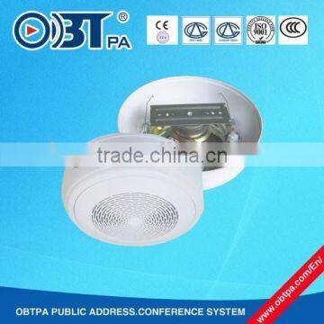 OBT-101 20W white, high quality, ABS ceiling speaker for factroy,company,hotel,and buildings floor