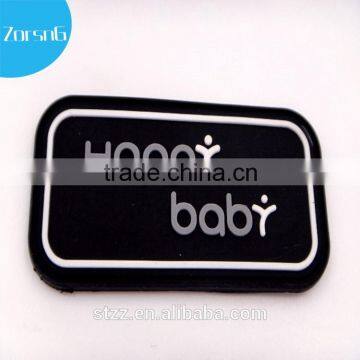 Micro injection rubber clothing label