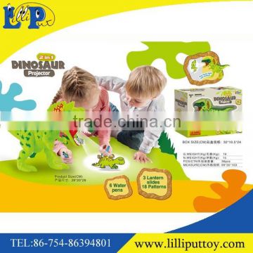 Educational 2 in1 dinosaur projector drawing machine toy