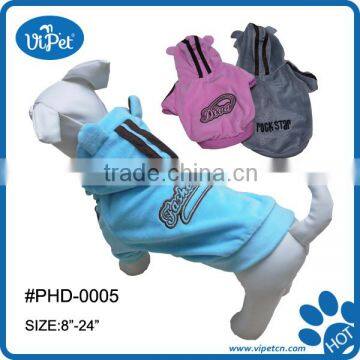 Pet hoody with plush clothes