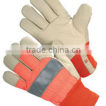 JS0026,Cow Grain Leather Safety Winter Glove