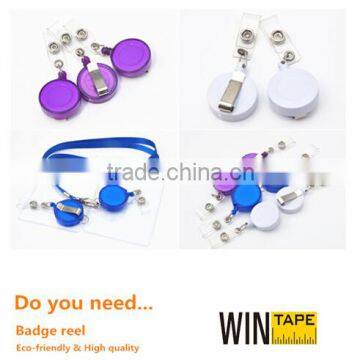 Customising cheap ID card swivel badge reel with alligator clip OEM serive from our factory