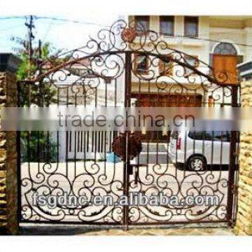 Elegant Wrought Iron Gate Design