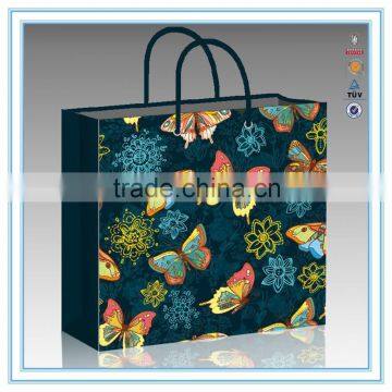 2015 alibaba custom new design paper gift bag & butterfly paper bag