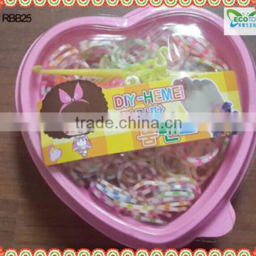 Heart-Shaped Box Loom Rubber Band Rubber Bracelet