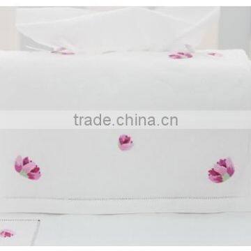 Hand embroidered tissue box cover-design 7