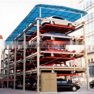 Automated basement car stack puzzle parking system