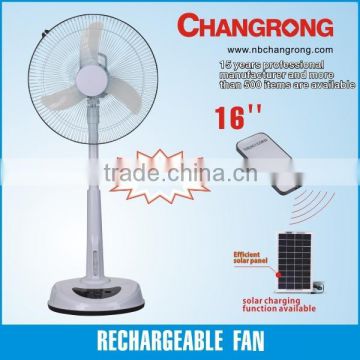 CR-8803B Classic design solar rechargeable oscillating fan mobile charging available