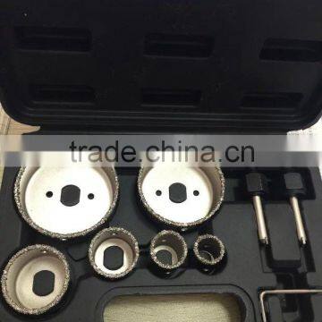 HARPOW Tungsten Carbide Grit Edge Hole Saw Set, Hole Saw Kit, 9PC Carbide Coated Hole Saw Set