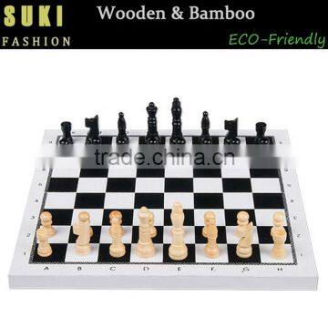 bamboo chess board set mini chess game