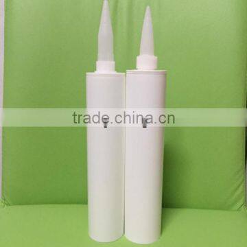 320ml high quality empty plastic tube for Gap Filling Silicone Sealant