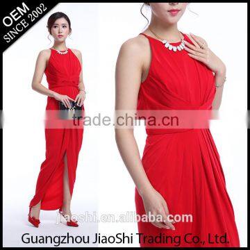 Latest dress designs High quality red maxi long cocktail bodycon sexy women dress fashion